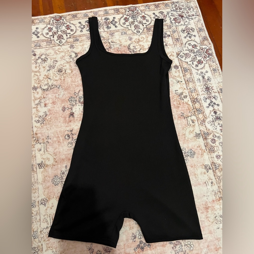 SHEIN Black Jumpsuit Sleeveless Square Neck